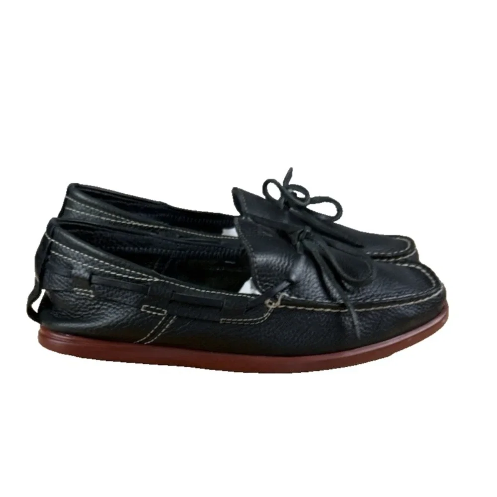 Tommy‎ Bahama Barbados Mens Navy Leather Boat Shoes Loafers M8033 Size 9.5 M